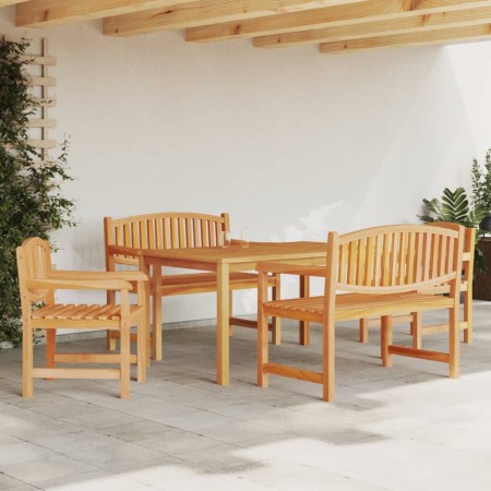 5-piece garden dining set solid teak wood by vidaXL, Garden sets - Ref: Foro24-3157942, Price: 866,21 €, Discount: %