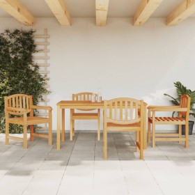 5-piece solid teak wood garden dining set by vidaXL, Garden sets - Ref: Foro24-3157929, Price: 606,99 €, Discount: %