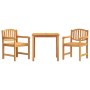 Garden dining set 3 pieces solid teak wood by vidaXL, Garden sets - Ref: Foro24-3157923, Price: 395,52 €, Discount: %