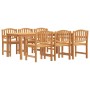 Garden dining set 7 pieces solid teak wood by vidaXL, Garden sets - Ref: Foro24-3157935, Price: 915,95 €, Discount: %