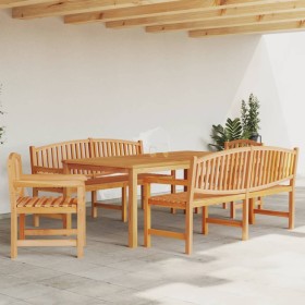 5-piece solid teak wood garden dining set by vidaXL, Garden sets - Ref: Foro24-3157948, Price: 1,00 €, Discount: %