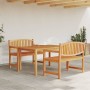 Garden dining set 3 pieces solid teak wood by vidaXL, Garden sets - Ref: Foro24-3157940, Price: 707,70 €, Discount: %