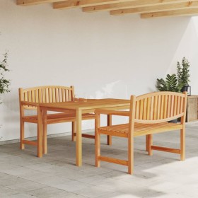 Garten-Essgruppe 3-teilig aus massivem Teakholz von vidaXL, Gartensets - Ref: Foro24-3157940, Preis: 672,84 €, Rabatt: %