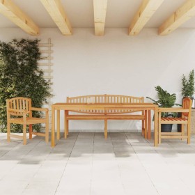 Garden dining set 4 pieces solid teak wood by vidaXL, Garden sets - Ref: Foro24-3157947, Price: 827,39 €, Discount: %