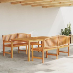 Garden dining set 3 pieces solid teak wood by vidaXL, Garden sets - Ref: Foro24-3157946, Price: 923,54 €, Discount: %