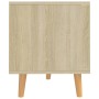 TV stand made of engineered wood in Sonoma oak, 90x40x48.5 cm by vidaXL, TV Furniture - Ref: Foro24-326780, Price: 94,99 €, D...