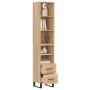 Sonoma oak plywood sideboard 34.5x34x180 cm by vidaXL, Sideboards - Ref: Foro24-3189792, Price: 100,72 €, Discount: %