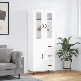 Tall white plywood sideboard 69.5x34x180 cm by vidaXL, Sideboards - Ref: Foro24-3198441, Price: 170,46 €, Discount: %