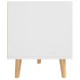 Mueble de TV madera de ingeniería blanco y roble 90x40x48,5 cm de vidaXL, Muebles TV - Ref: Foro24-326782, Precio: 118,04 €, ...