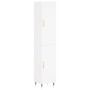 Tall white plywood sideboard 34.5x34x180 cm by vidaXL, Sideboards - Ref: Foro24-3198769, Price: 97,45 €, Discount: %