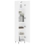 Tall white plywood sideboard 34.5x34x180 cm by vidaXL, Sideboards - Ref: Foro24-3198769, Price: 97,45 €, Discount: %