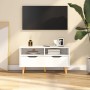 Mueble de TV madera de ingeniería blanco brillo 90x40x48,5 cm de vidaXL, Muebles TV - Ref: Foro24-326783, Precio: 80,10 €, De...