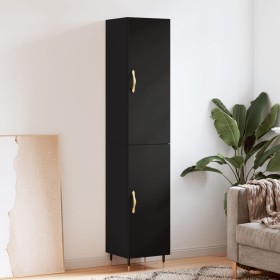 Black plywood sideboard 34.5x34x180 cm by vidaXL, Sideboards - Ref: Foro24-3198770, Price: 101,25 €, Discount: %