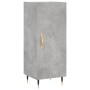 Aparador de madera contrachapada gris hormigón 34,5x34x180 cm de vidaXL, Aparadores - Ref: Foro24-3198773, Precio: 95,99 €, D...