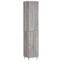 Aparador alto madera contrachapada gris Sonoma 34,5x34x180 cm de vidaXL, Aparadores - Ref: Foro24-3198775, Precio: 101,94 €, ...