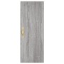 Aparador alto madera contrachapada gris Sonoma 34,5x34x180 cm de vidaXL, Aparadores - Ref: Foro24-3198775, Precio: 101,94 €, ...