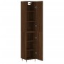 Tall brown oak plywood sideboard 34.5x34x180 cm by vidaXL, Sideboards - Ref: Foro24-3198776, Price: 98,69 €, Discount: %