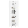 Tall white glossy plywood sideboard 34.5x34x180 cm by vidaXL, Sideboards - Ref: Foro24-3198779, Price: 114,36 €, Discount: %