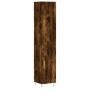 Aparador de madera contrachapada roble ahumado 34,5x34x180 cm de vidaXL, Aparadores - Ref: Foro24-3198782, Precio: 88,99 €, D...