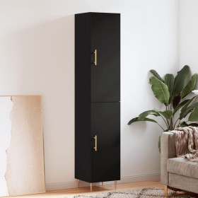 Black plywood sideboard 34.5x34x180 cm by vidaXL, Sideboards - Ref: Foro24-3198778, Price: 95,99 €, Discount: %