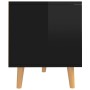 Glossy black engineered wood TV cabinet 90x40x48.5 cm by vidaXL, TV Furniture - Ref: Foro24-326784, Price: 80,92 €, Discount: %