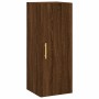 Aparador alto madera contrachapada roble marrón 34,5x34x180 cm de vidaXL, Aparadores - Ref: Foro24-3198784, Precio: 88,05 €, ...