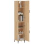 Sonoma oak plywood sideboard 34.5x34x180 cm by vidaXL, Sideboards - Ref: Foro24-3198788, Price: 106,73 €, Discount: %