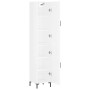 Tall white glossy plywood sideboard 34.5x34x180 cm by vidaXL, Sideboards - Ref: Foro24-3198787, Price: 106,98 €, Discount: %