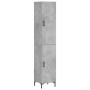 Aparador de madera contrachapada gris hormigón 34,5x34x180 cm de vidaXL, Aparadores - Ref: Foro24-3198789, Precio: 100,45 €, ...