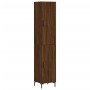 Aparador alto madera contrachapada roble marrón 34,5x34x180 cm de vidaXL, Aparadores - Ref: Foro24-3198792, Precio: 101,74 €,...