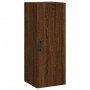 Aparador alto madera contrachapada roble marrón 34,5x34x180 cm de vidaXL, Aparadores - Ref: Foro24-3198792, Precio: 101,74 €,...