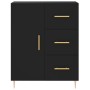 Aparador alto madera contrachapada negro 69,5x34x180 cm de vidaXL, Aparadores - Ref: Foro24-3198458, Precio: 169,42 €, Descue...