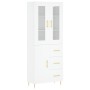 Aparador alto madera contrachapada blanco 69,5x34x180 cm de vidaXL, Aparadores - Ref: Foro24-3198457, Precio: 181,92 €, Descu...