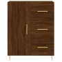 Aparador alto madera contrachapada marrón roble 69,5x34x180 cm de vidaXL, Aparadores - Ref: Foro24-3198464, Precio: 175,70 €,...