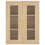 Aparador alto madera contrachapada color roble 69,5x34x180 cm de vidaXL, Aparadores - Ref: Foro24-3198460, Precio: 164,99 €, ...