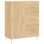 Aparador alto madera contrachapada color roble 69,5x34x180 cm de vidaXL, Aparadores - Ref: Foro24-3198460, Precio: 164,99 €, ...