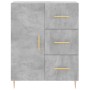 Concrete gray plywood tall sideboard 69.5x34x180 cm by vidaXL, Sideboards - Ref: Foro24-3198461, Price: 170,54 €, Discount: %