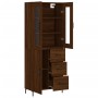 Tall oak brown plywood sideboard 69.5x34x180 cm by vidaXL, Sideboards - Ref: Foro24-3198472, Price: 181,11 €, Discount: %