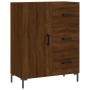 Tall oak brown plywood sideboard 69.5x34x180 cm by vidaXL, Sideboards - Ref: Foro24-3198472, Price: 181,11 €, Discount: %