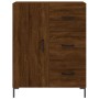 Aparador alto madera contrachapada marrón roble 69,5x34x180 cm de vidaXL, Aparadores - Ref: Foro24-3198472, Precio: 181,99 €,...