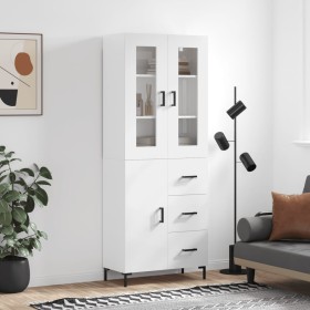 High glossy white plywood sideboard 69.5x34x180 cm by vidaXL, Sideboards - Ref: Foro24-3198467, Price: 193,99 €, Discount: %