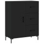 Aparador alto madera contrachapada negro 69,5x34x180 cm de vidaXL, Aparadores - Ref: Foro24-3198466, Precio: 182,71 €, Descue...