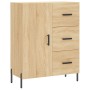 Tall plywood oak-colored highboard 69.5x34x180 cm by vidaXL, Sideboards - Ref: Foro24-3198476, Price: 178,99 €, Discount: %