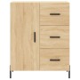 Tall plywood oak-colored highboard 69.5x34x180 cm by vidaXL, Sideboards - Ref: Foro24-3198476, Price: 178,99 €, Discount: %