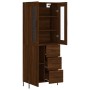 Tall oak brown plywood sideboard 69.5x34x180 cm by vidaXL, Sideboards - Ref: Foro24-3198480, Price: 197,30 €, Discount: %