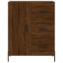 Aparador alto madera contrachapada marrón roble 69,5x34x180 cm de vidaXL, Aparadores - Ref: Foro24-3198480, Precio: 194,99 €,...