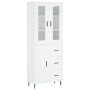 Aparador alto madera contrachapada blanco 69,5x34x180 cm de vidaXL, Aparadores - Ref: Foro24-3198481, Precio: 174,25 €, Descu...