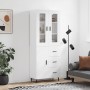 Tall white glossy plywood sideboard 69.5x34x180 cm by vidaXL, Sideboards - Ref: Foro24-3198483, Price: 186,99 €, Discount: %