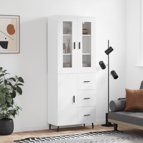 Tall white glossy plywood sideboard 69.5x34x180 cm by vidaXL, Sideboards - Ref: Foro24-3198483, Price: 192,17 €, Discount: %