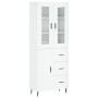 Tall white glossy plywood sideboard 69.5x34x180 cm by vidaXL, Sideboards - Ref: Foro24-3198483, Price: 186,99 €, Discount: %